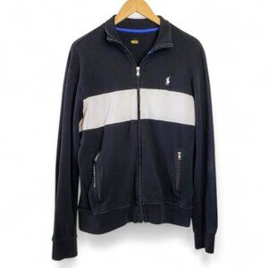 Polo Ralph Lauren Cardigan Track Jacket Men’s Colorblock Full Zip Retro Sporty M